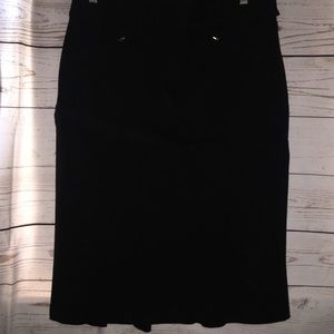 LAUREN RALPH LAUREN FIT AND FLARE SKIRT BLACK SZ12